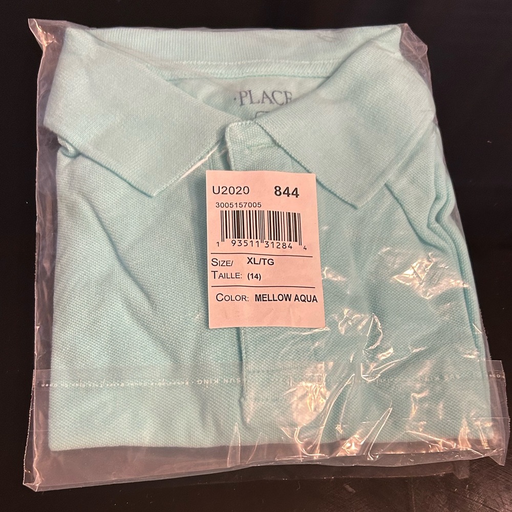The Children's Place Mellow Aqua Polo Shirt